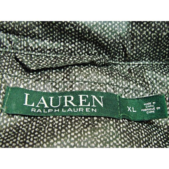 Lauren Ralph Lauren Goose Down Puffer Packable Jacket Black Grey Zip Womens XL - Picture 4 of 12